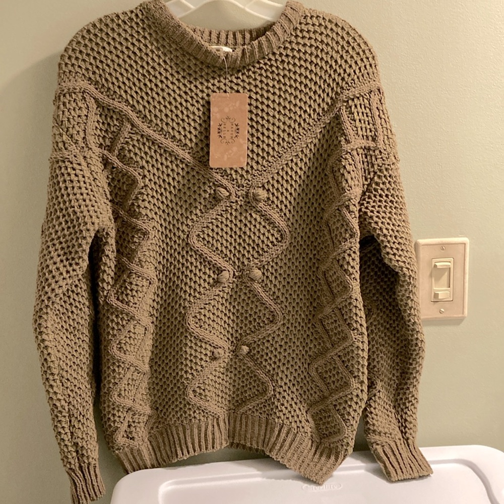 ⭐️⭐️ Mason & Belle nightingale knit sweater NWT M - Picture 1 of 6
